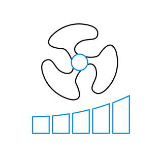 Fan speed steps Fan speed steps