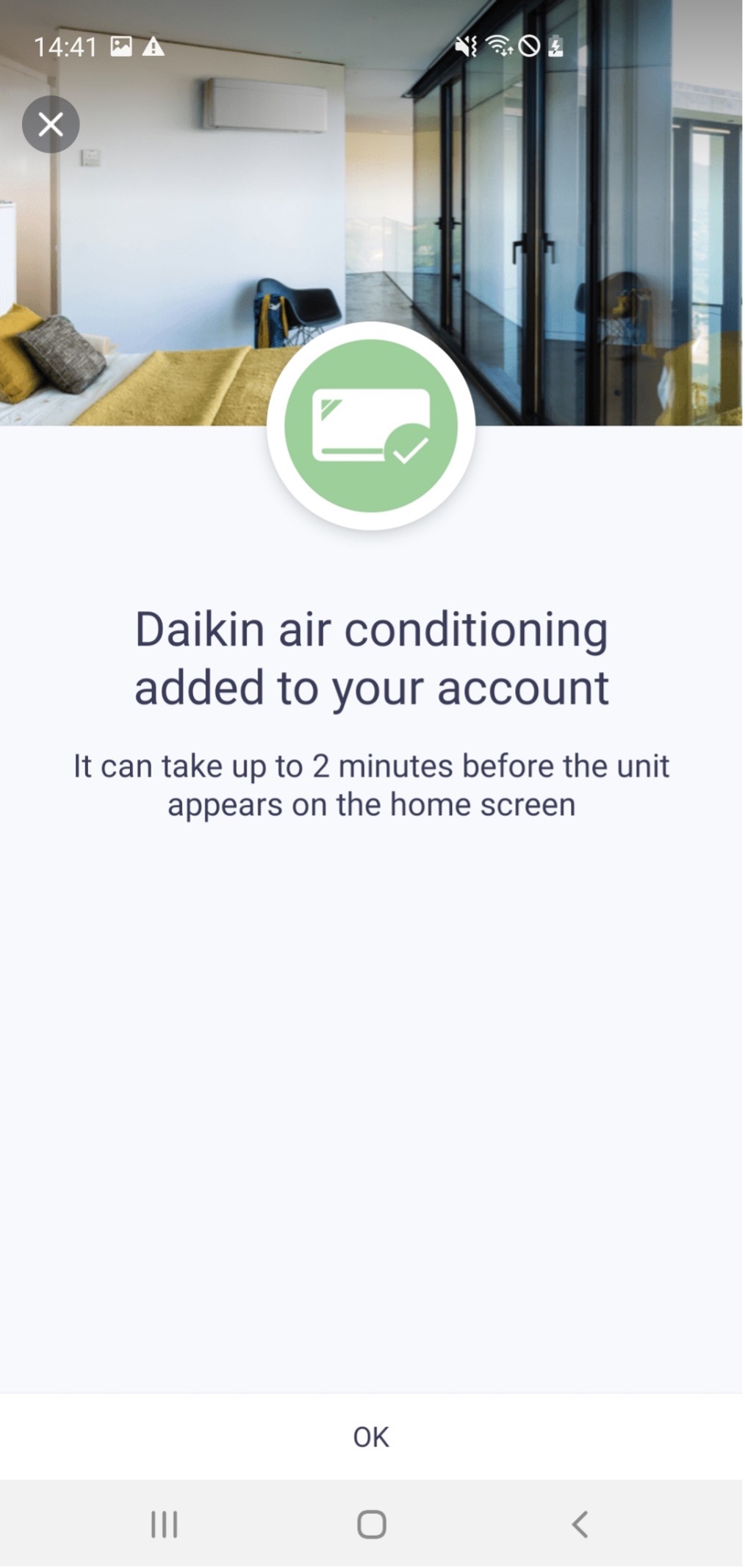 ONECTA Unit connected to your account