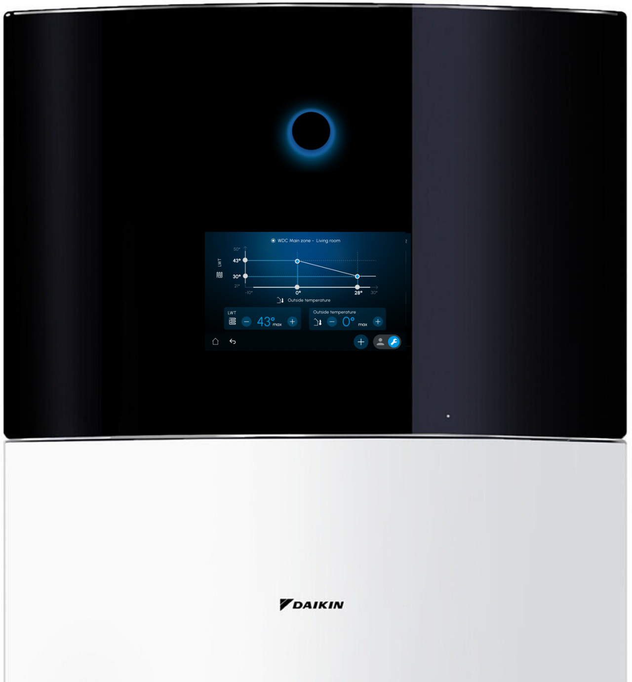 Daikin Altherma's 5" color touchscreen MMI
